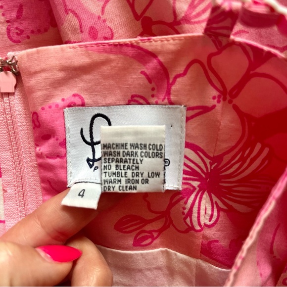 Lilly Pulitzer Pink Panther Dress Y2K Size 4 - Picture 9 of 10